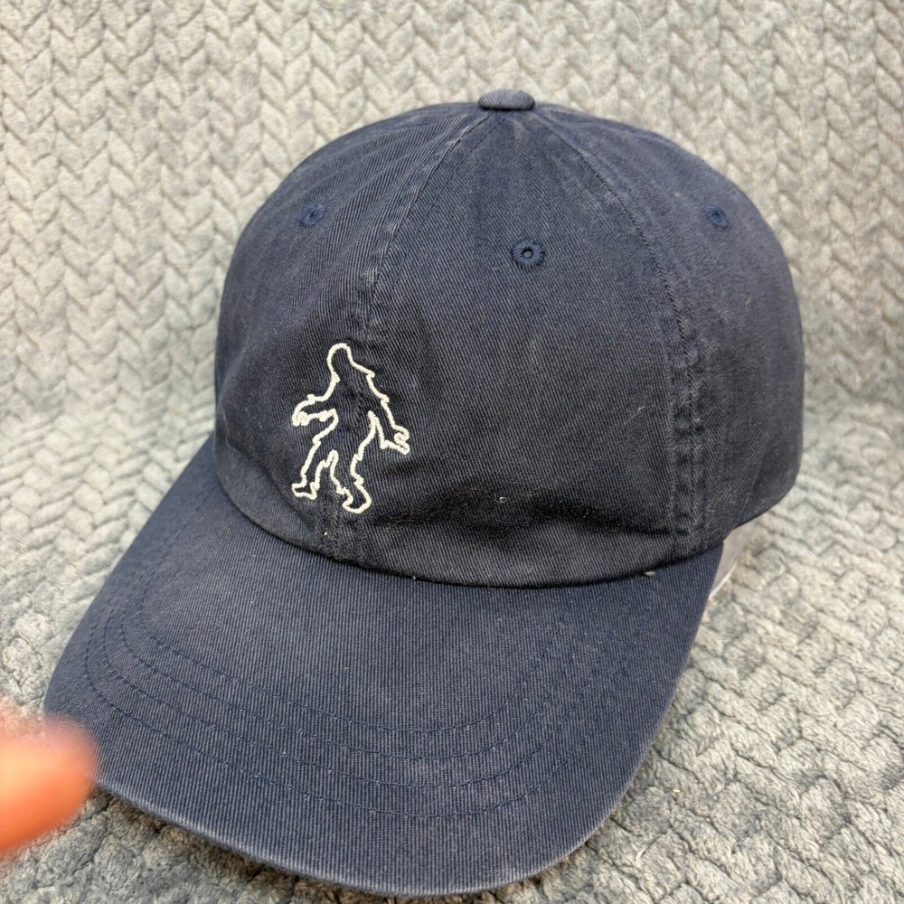 Yupoong The Classics Bigfoot Believe Navy Blue Cotton Adjustable Dad Hat Cap